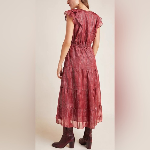 NEW Anthropologie DOLAN Collection Sawyer Silk Midi Dress XS - Picture 4 of 13